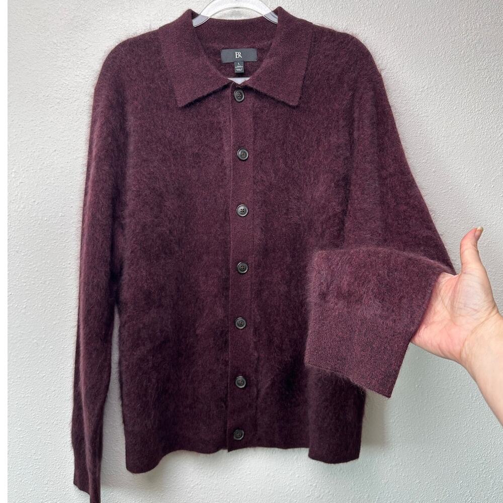 Banana Republic Cashmere Cardigan Womens L Burgundy